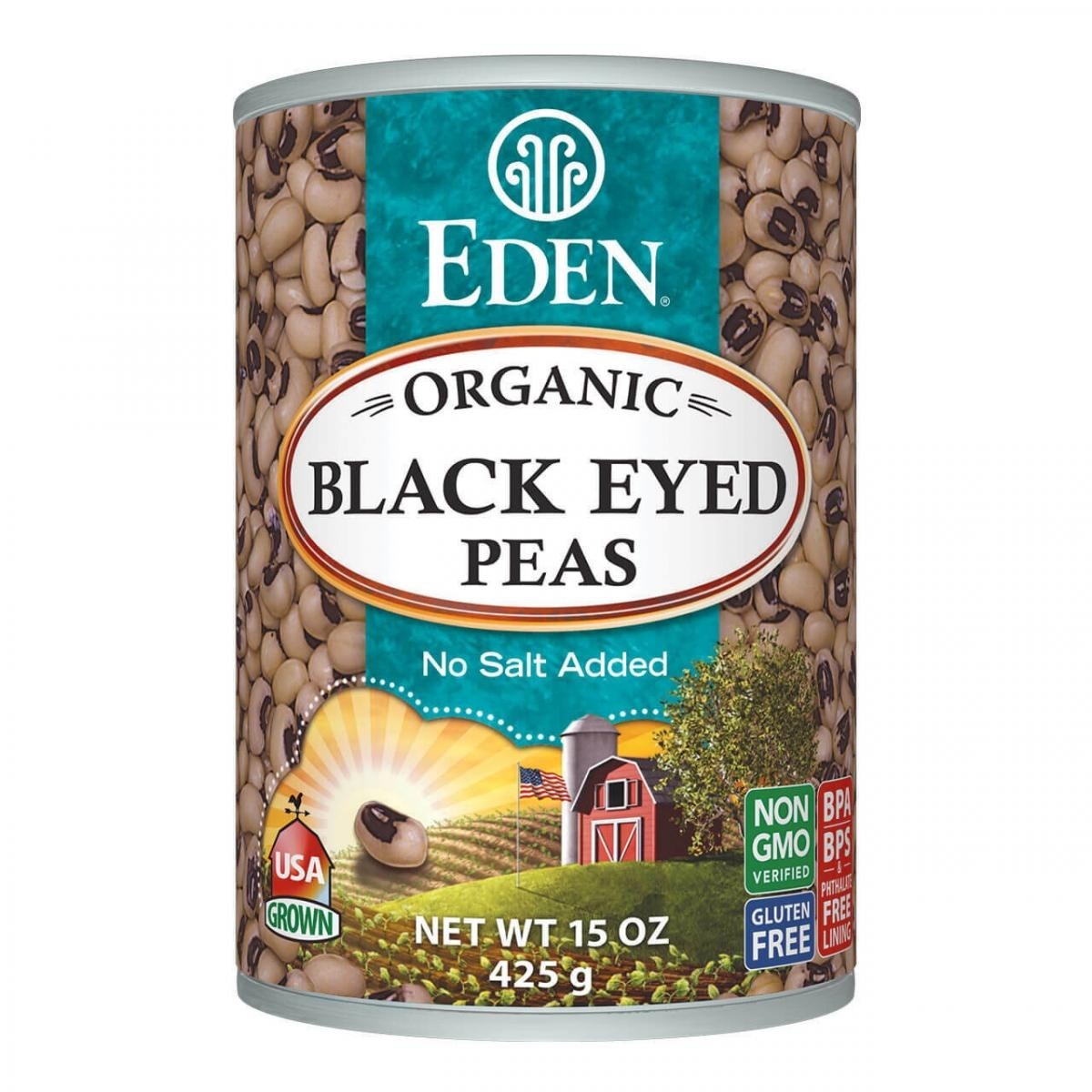 Field Day - 有機罐裝眉豆 （無鹽） Orgnaic Canned Black Eyed Peas (No salt added)