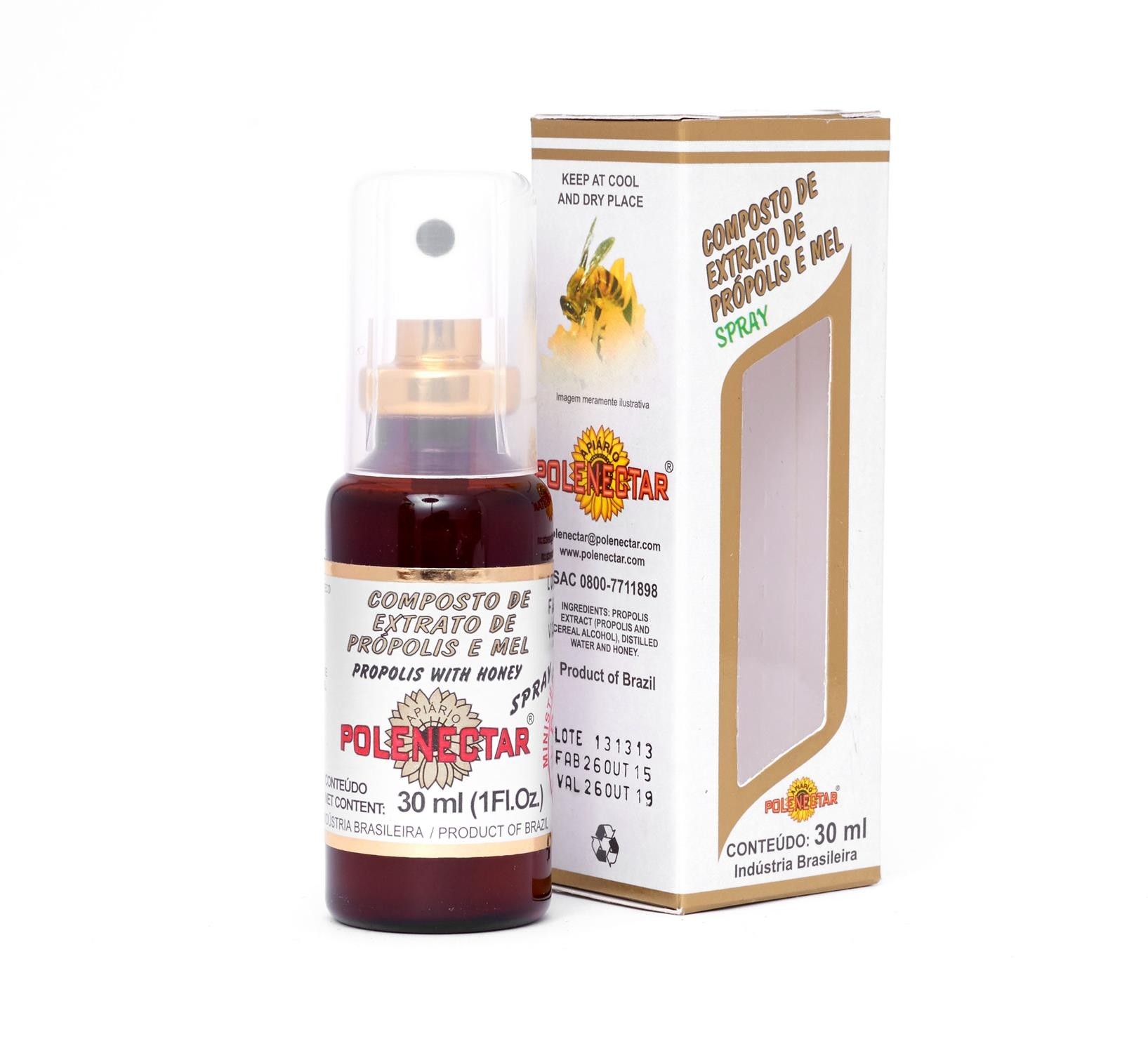 百益 - 蜂膠和蜂蜜噴劑 Polenectar Propolis Extract and Honey Spray