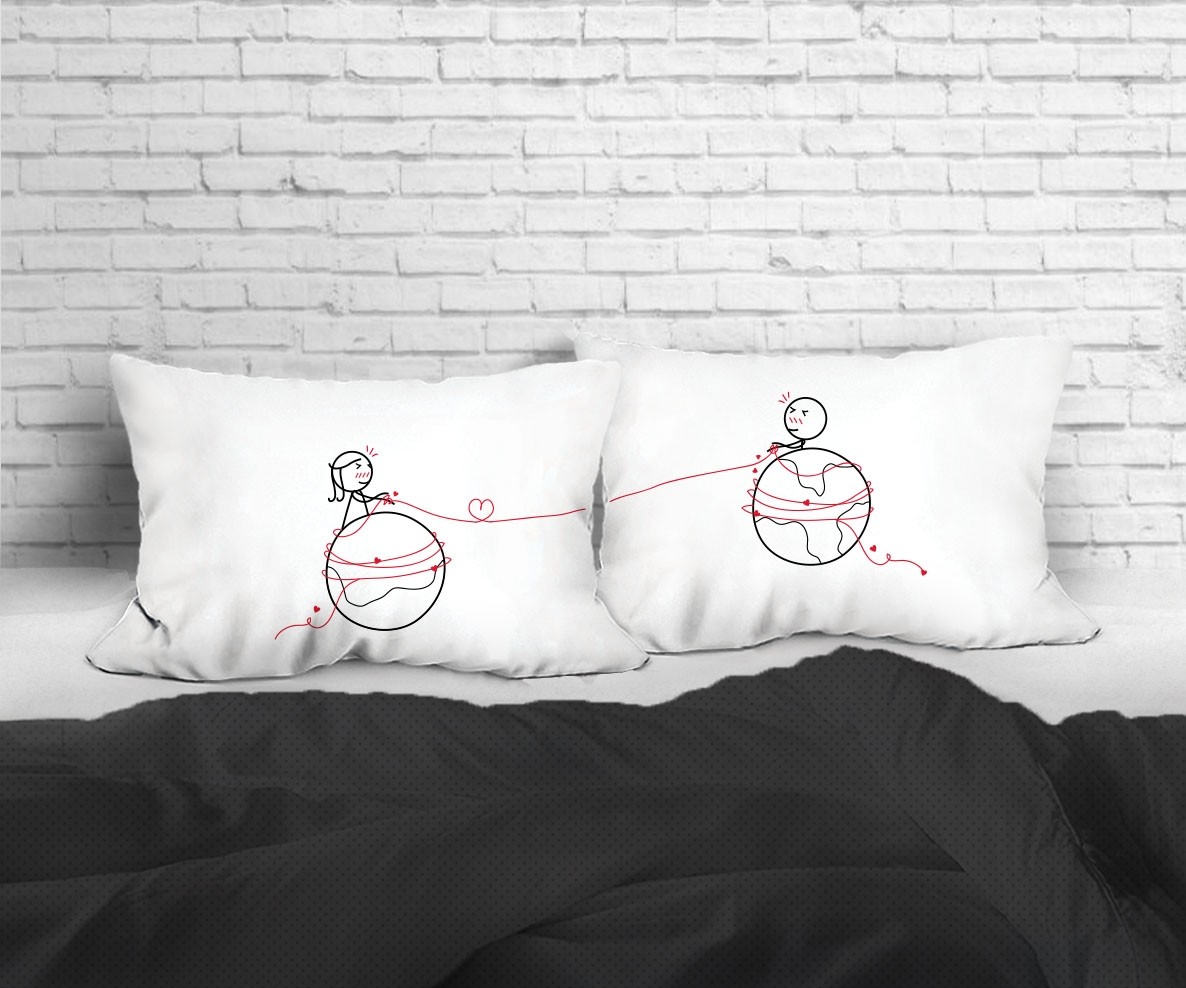 Human Touch -  "火星與金星" 情侶枕頭套 "Mars & Venus" Set / 2 Couple Pillow Case (3HT04-116)