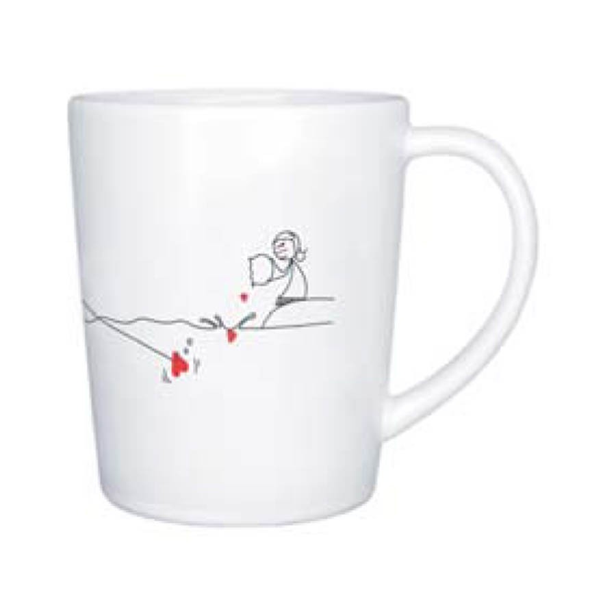 Human Touch - Boy Meets Girl "Catch my Heart" Mug (3HTT04-54) Stoneware Mug Set of Two Identical Mugs