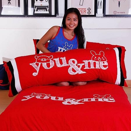 Together "You & Me" Long Pillow Case (BSLPW2604R)