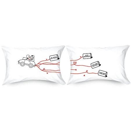 Human Touch -"我們結婚了(汽車篇)" 情侶枕頭套"Just Married Car" Set / 2 Couple Pillow Case (3HT04-114)