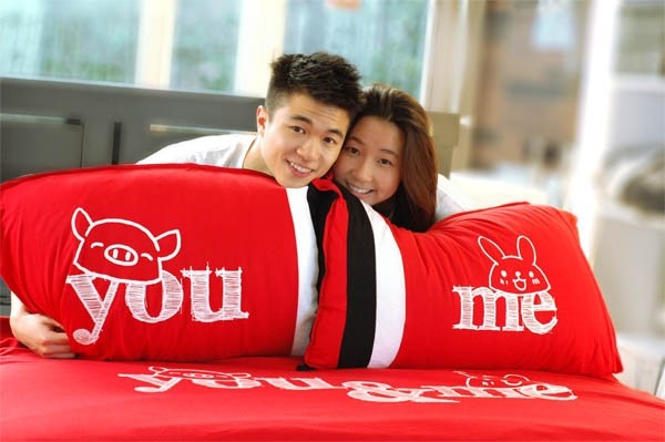 Together "You & Me" Set / 2 COUPLE Pillow Case (BSPW1204R)