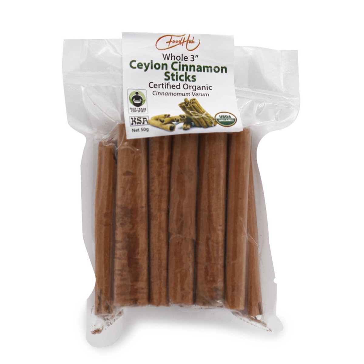 Food Hub - 有機原條3"錫蘭肉桂條 | ORGANIC WHOLE 3" CEYLON CINNAMON STICK