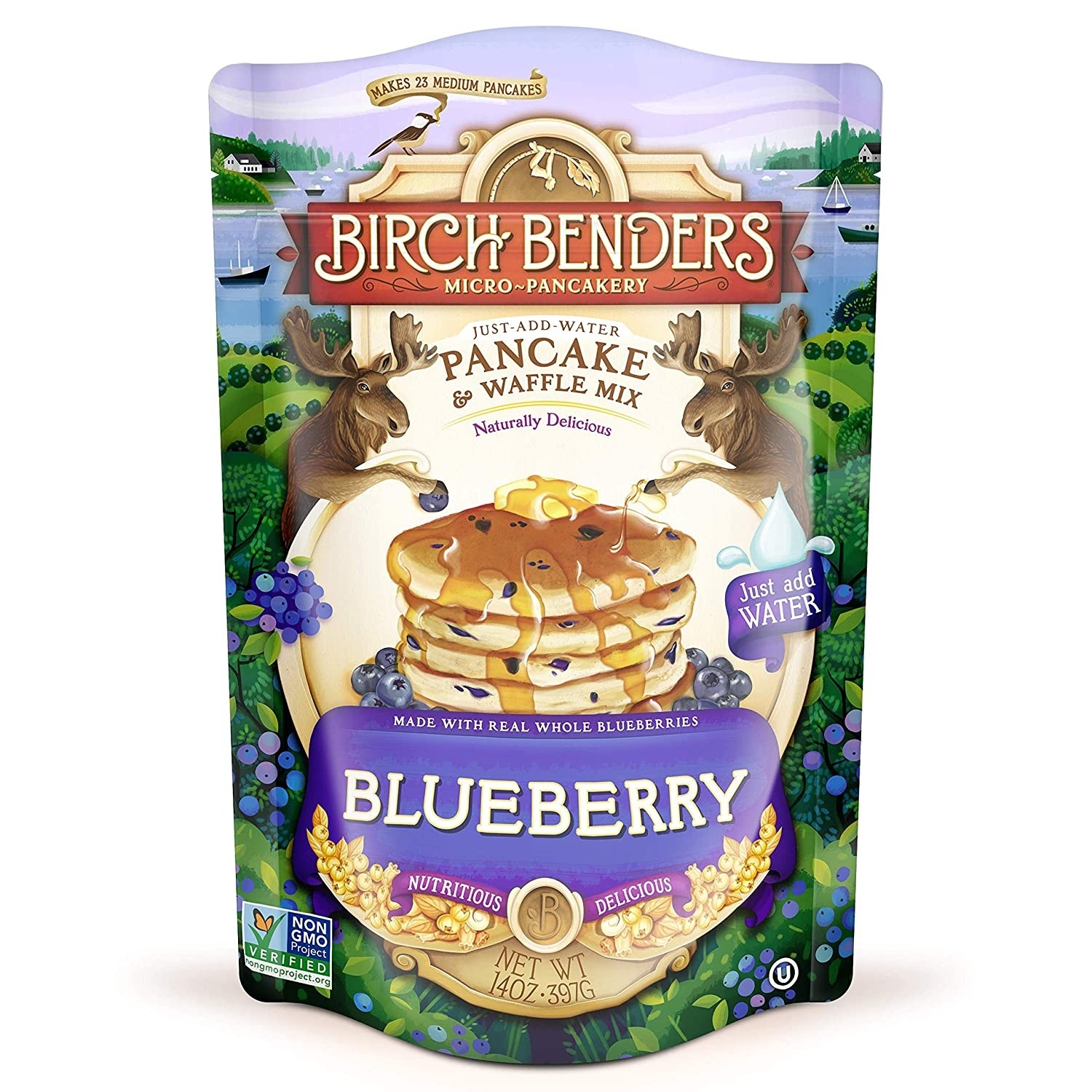 Birch benders-美國藍莓班戟窩夫粉BLUEBERRY PANCAKE & WAFFLE MIX