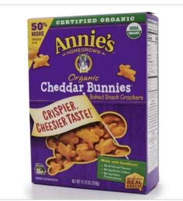 (3/7/21) Annie's Homegrown - 美國有機車打芝士兔子烤脆餅乾 50%增量  (已過最佳食用日期)