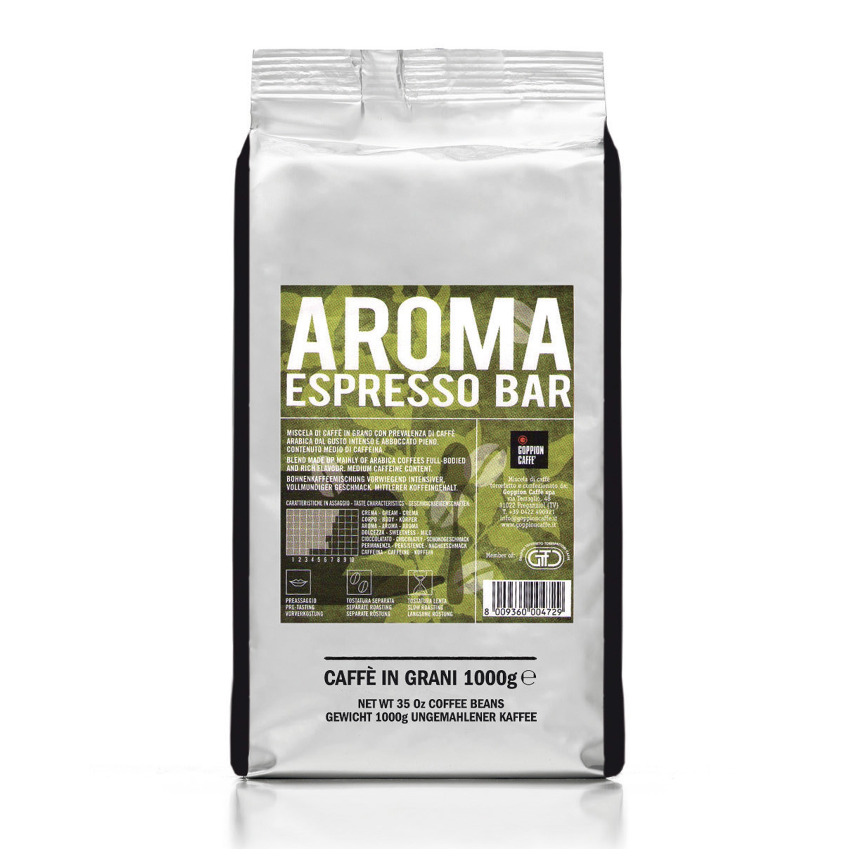 Goppion Caffe - CAFE ESPRESSO AROMA Coffee Beans 意大利香濃咖啡豆 (咖啡因含量中等) 1000g
