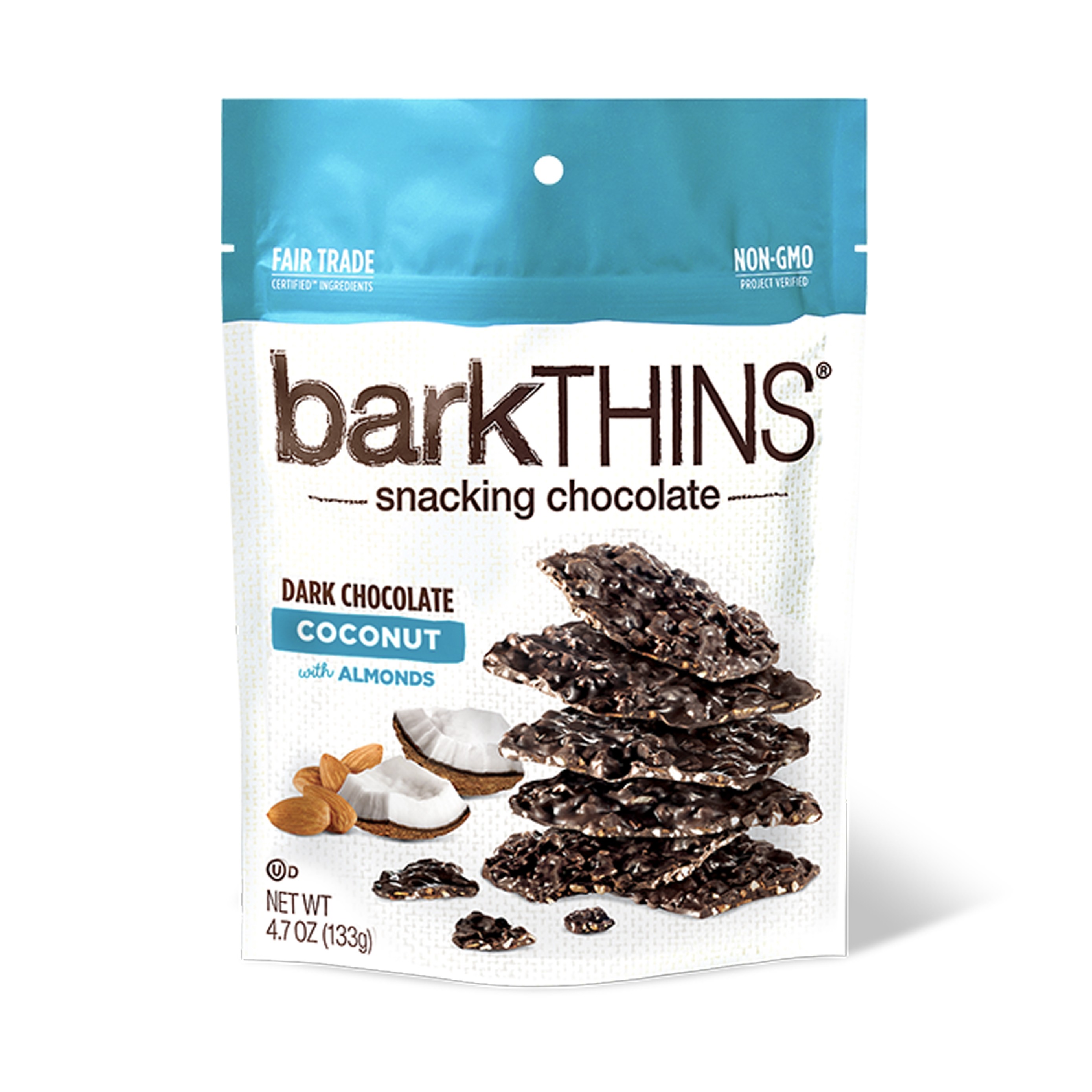 美國黑朱古力椰子杏仁薄脆 Bark Thins Dark Chocolate Coconut with Almonds