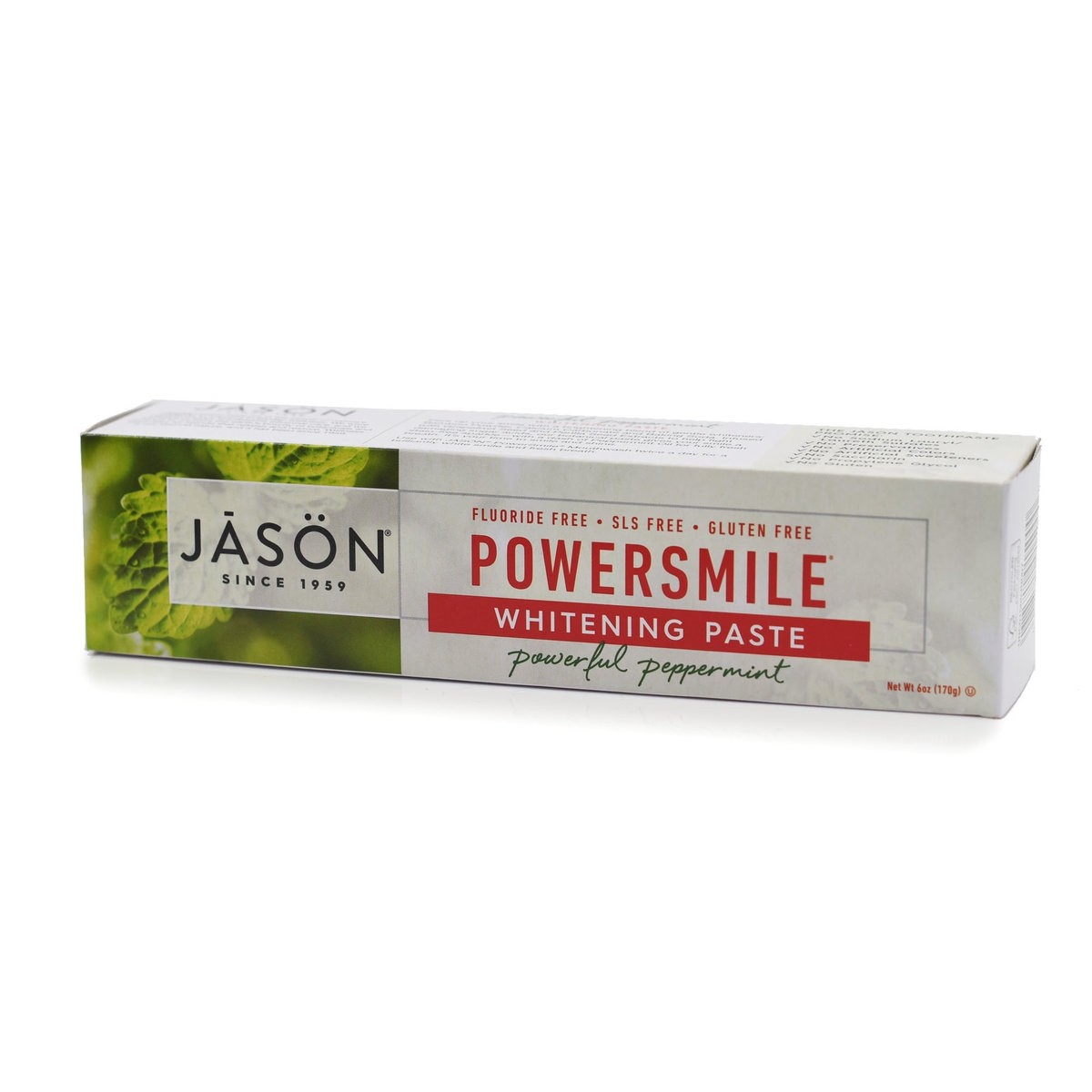 美國亮白薄荷牙膏 "Jason" POWER SMILE POWERFUL PEPPERMINT WHITENING PASTE 