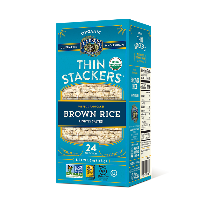 Lundberg 美國有機輕鹽米通餅 糙米ORGANIC THIN STACKERS LIGHTLY SALTED BROWN RICE