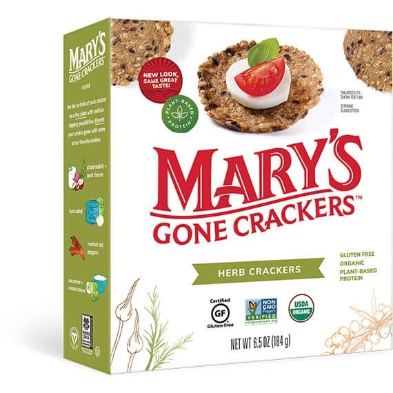 美國有機無麩質草本全穀物餅乾"Mary's Gone"ORGANIC GLUTEN FREE HERB CRACKERS
