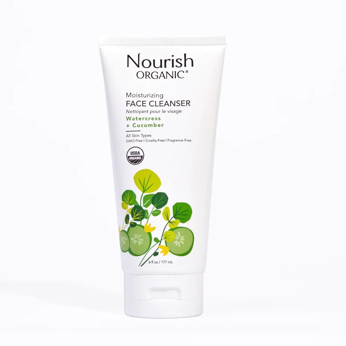 Nourish Organic - 保濕潔面乳 | 西洋菜+黃瓜 | MOISTURIZING FACE CLEANSER | WATERCRESS + CUCUMBER