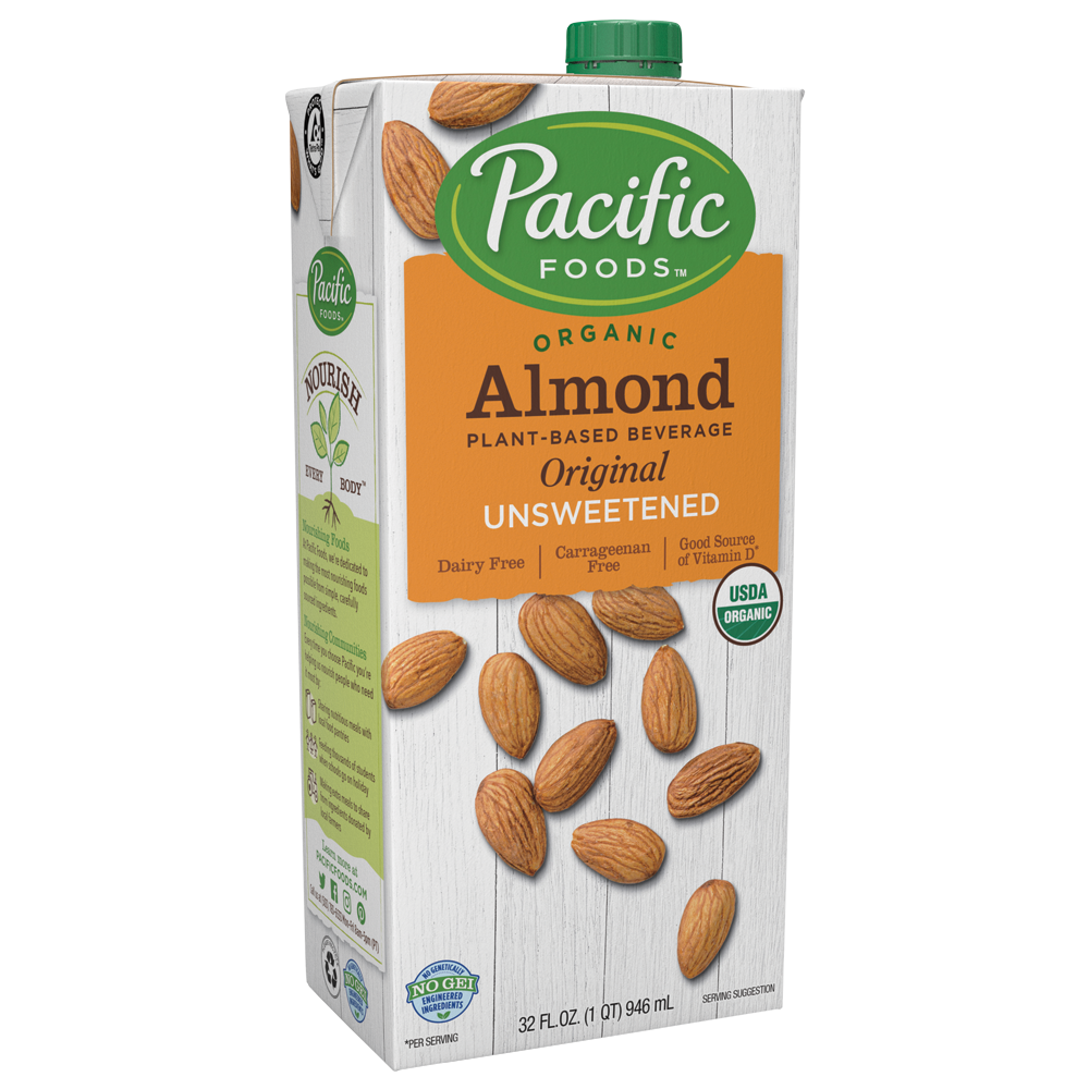 Pacific Food - 美國有機無糖杏仁原味植物奶 Organic Unsweetened Almond Original Plant-based Beverage 