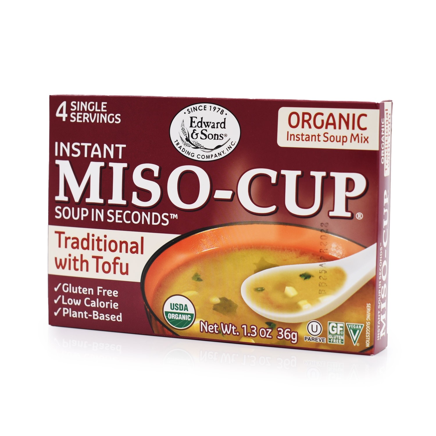 美國有機傳統豆腐味噌湯"EDWARD & SONS" INSTANT ORGANIC TRADITIONAL WITH TOFU MISO-CUP