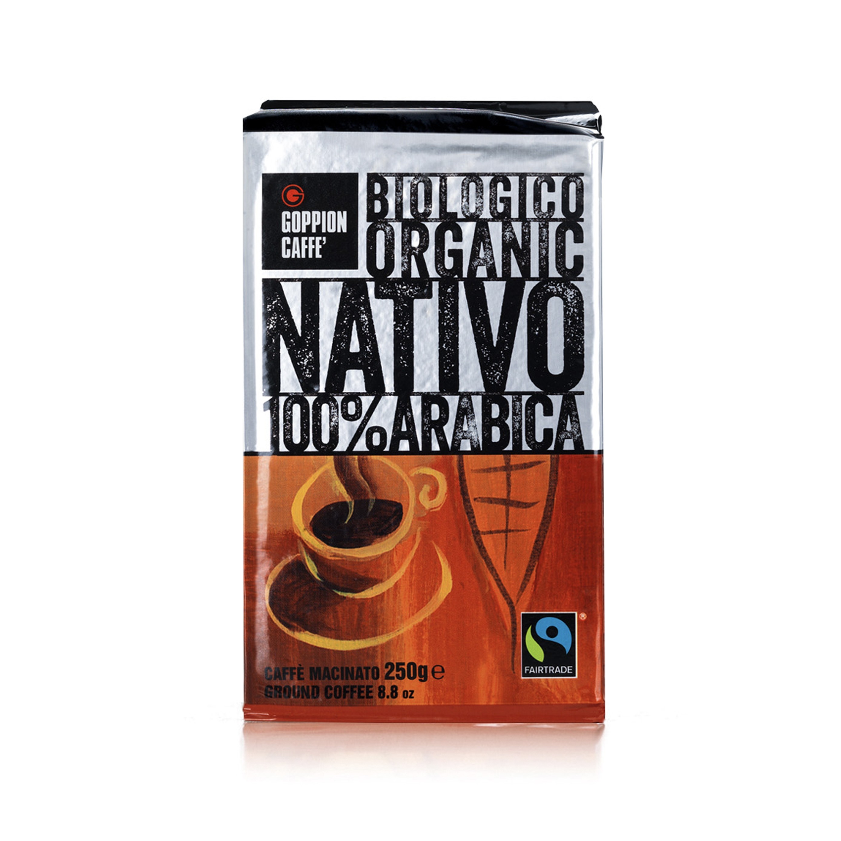 意大利納特沃天然有機咖啡"GOPPION CAFFE" NATIVO ORGANIC GROUND COFFEE 250G