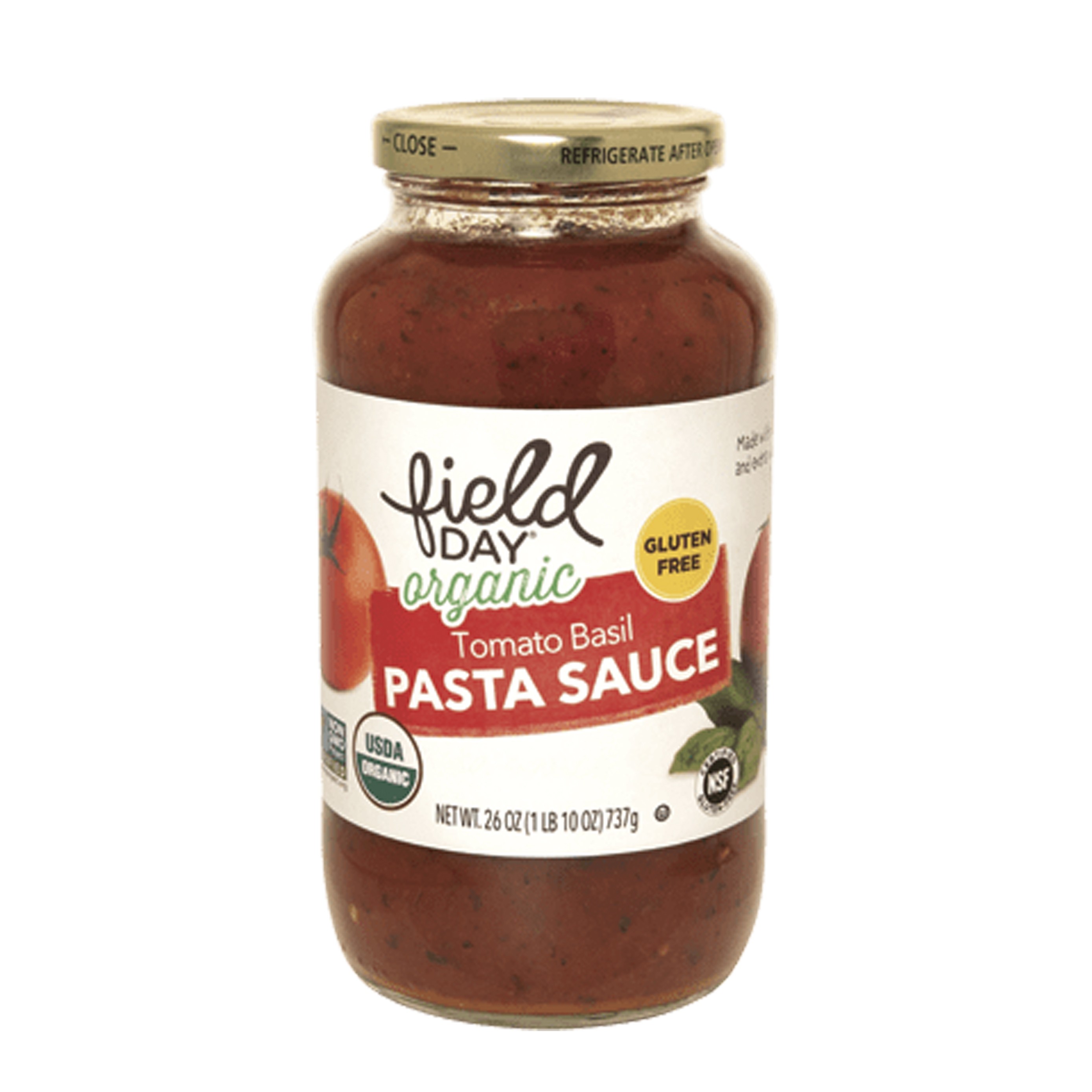 美國有機無麩質番茄羅勒意大利麵醬"Field Day"ORGANIC GLUTEN FREE TOMATO BASIL PASTA SAUCE