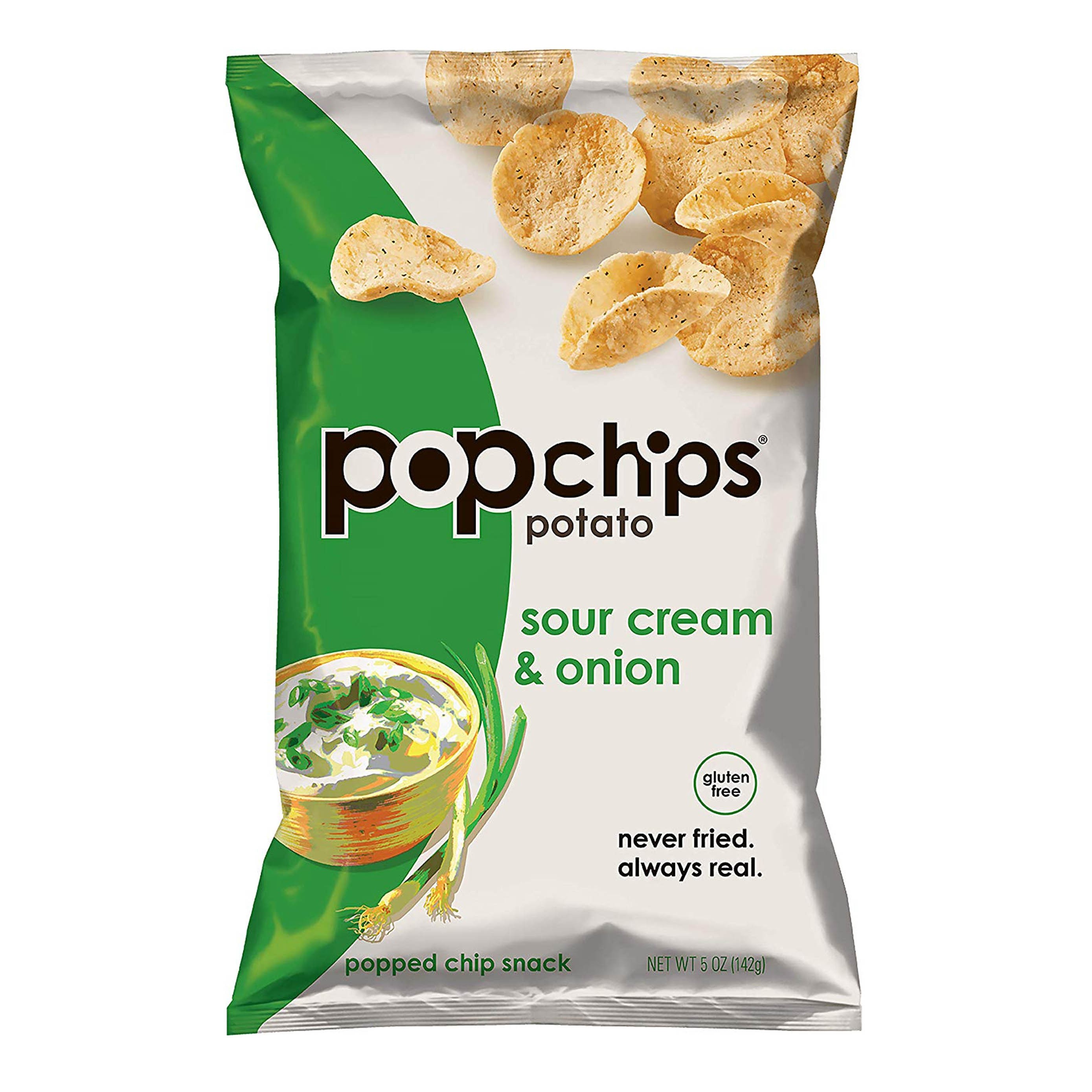 美國無麩質非油炸酸忌廉洋蔥薯片 "POPCHIPS" Gluten Free Sour Cream & Onions Potato Chips