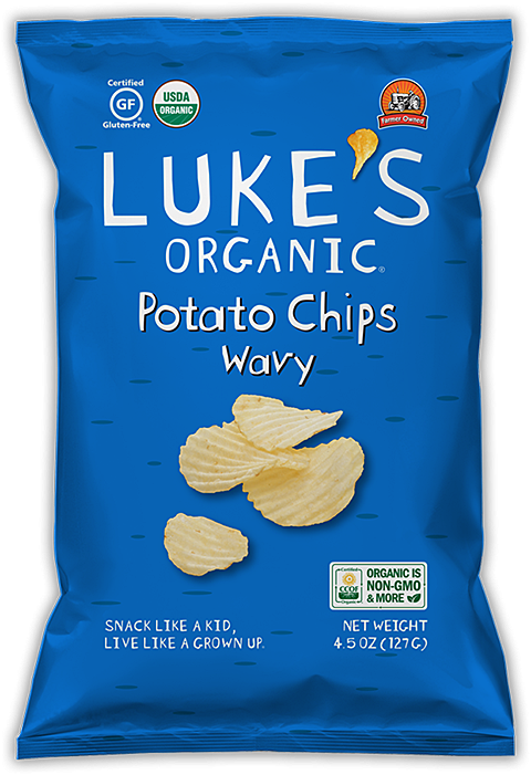 美國有機無麩質波浪薯片 "LUKE'S ORGANIC" Gluten Free WAVY POTATO CHIPS