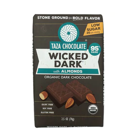 Taza Chocolate - 有機杏仁黑朱古力 Organic Wicked Dark Chocolate with Almonds