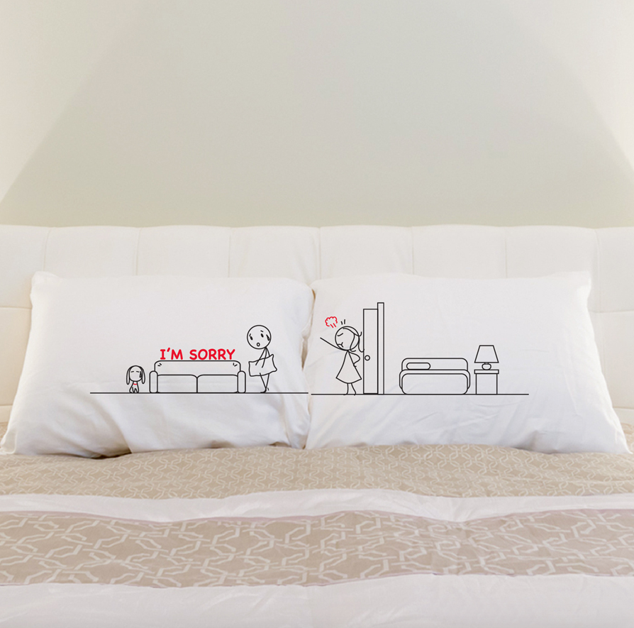 Human Touch - "抱歉梳化"情侶枕頭套 "Sorry Sofa" Set / 2 Couple Pillow Case (3HT04-124)