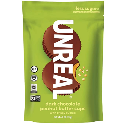 Unreal 黑巧克力脆藜花生醬杯 dark chocolate crispy quinoa peanut butter cups