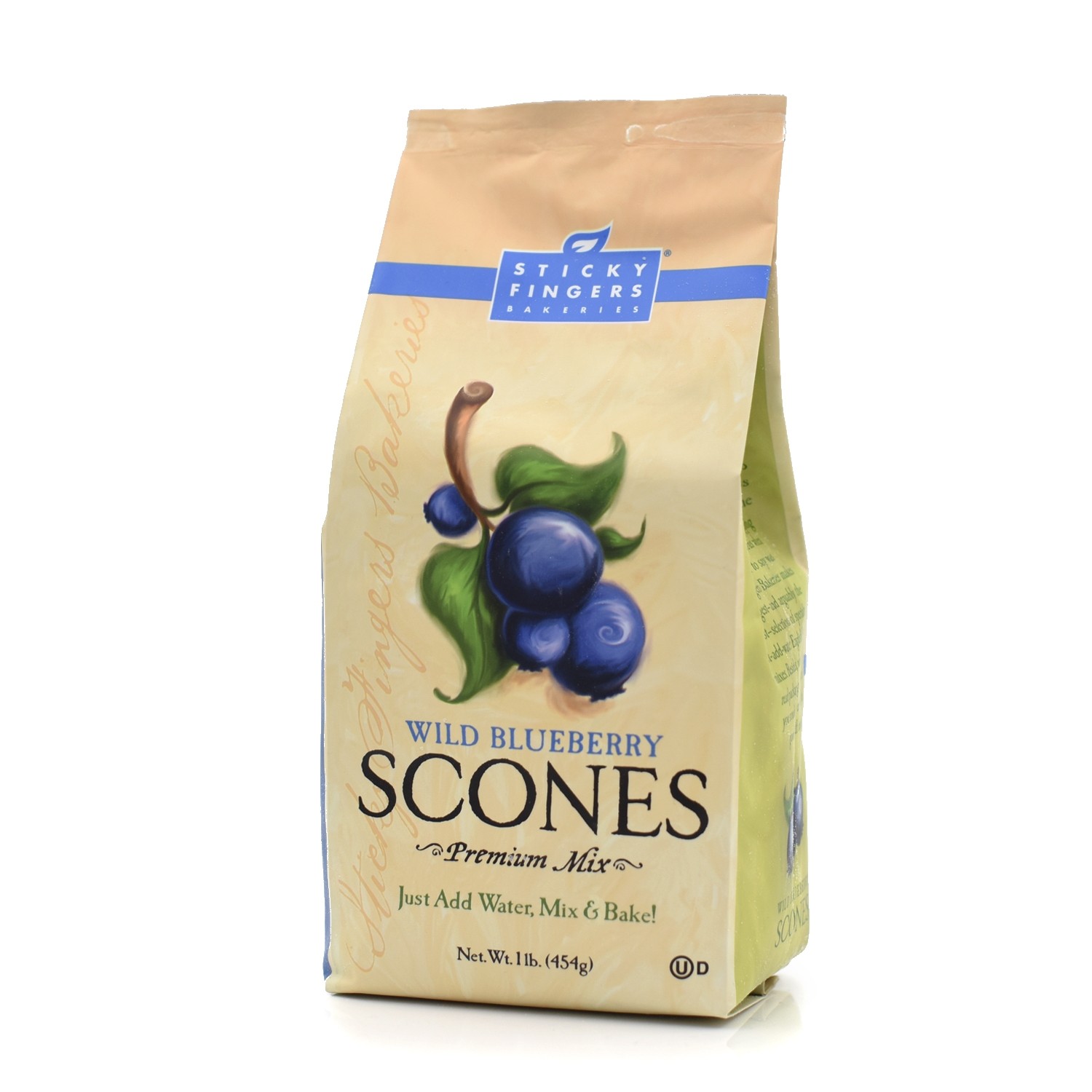 美國藍莓烤餅粉"Sticky Fingers" WILD BLUEBERRY SCONES CAKE PREMIUM MIX