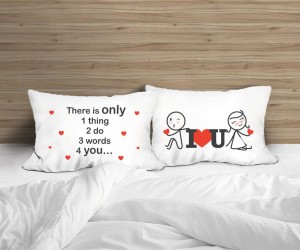 Human Touch - "全情投入" 情侶枕頭套 "Lean On I love you" Set / 2 Couple Pillow Case (3HT04-152)