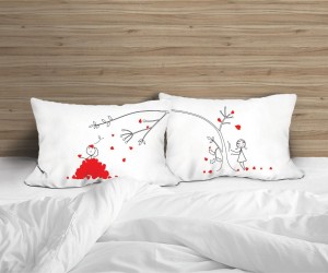 Human Touch -  "重力法則" 情侶枕頭套 "Law of Gravity" Set / 2 Couple Pillow Case (3HT04-58)
