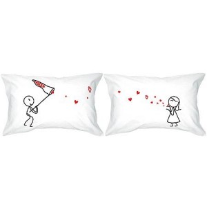 Human Touch - "愛吻捕手" 情侶枕頭套  "Kiss Catcher" Set / 2 Couple Pillow Case (3HT04-39)