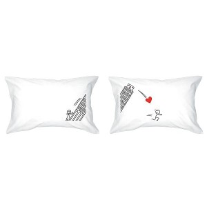 Human Touch - "愛傾斜塔" 情侶枕頭套 "Leaning Tower" Set / 2 Couple Pillow Case (3HT04-71)