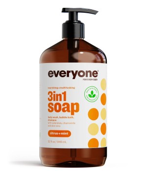  EO - 三合一柑橘-薄荷味冲涼洗頭液-946mll | Everyone 3-in-1 | Everyone 3-in-1 | Citrus & Mint Body Wash, Bubble Bath, Shampoo | 946ml