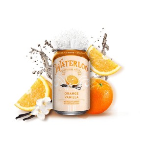 Waterloo - 橙雲呢拿味天然梳打水 | 六罐裝 | Orange Vanilla Naturally Sparkling Water | 6 can