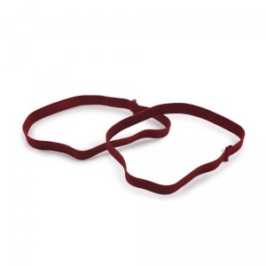 Oops - 扁橡筋織帶-深紅色 (13cm) 2條Elastic Band-Maroon (13cm) 2pcs