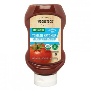 美國有機無麩質低鹽低糖番茄汁"Woodstock"ORGANIC TOMATO KETCHUP 50% LESS SUGAR & SODIUM