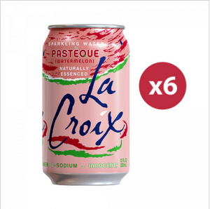 Lacroix - 西瓜味天然蘇打水 (六罐裝) Watermelon Naturally Essenced Sparkling Water (6 cans)