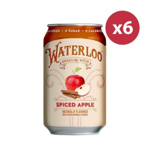 Waterloo - 無糖香料蘋果味天然梳打水 | 六罐裝 | Spiced Apple Sparkling Water | Naturally Flavored | 6 cans