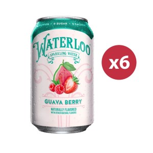 Waterloo - 番石榴雜梅味天然梳打水 | 六罐裝 | Guava Berry Naturally Sparkling Water | 6 cans