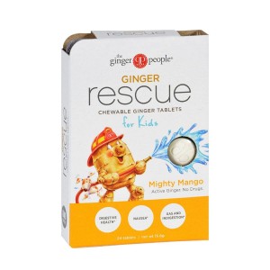 The Ginger People - 美國芒果味生薑救援咀嚼片(小童用) Ginger Rescue Chewables for Kids (Mighty Mango)