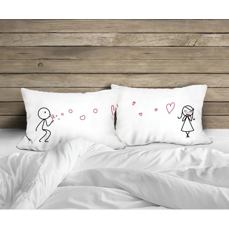 Human Touch -  "愛之泡泡" 情侶枕頭套 "Love Bubble" Set / 2 Couple Pillow Case (3HT04-25)