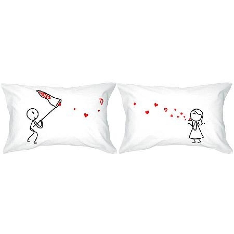 Human Touch - "愛吻捕手" 情侶枕頭套  "Kiss Catcher" Set / 2 Couple Pillow Case (3HT04-39)
