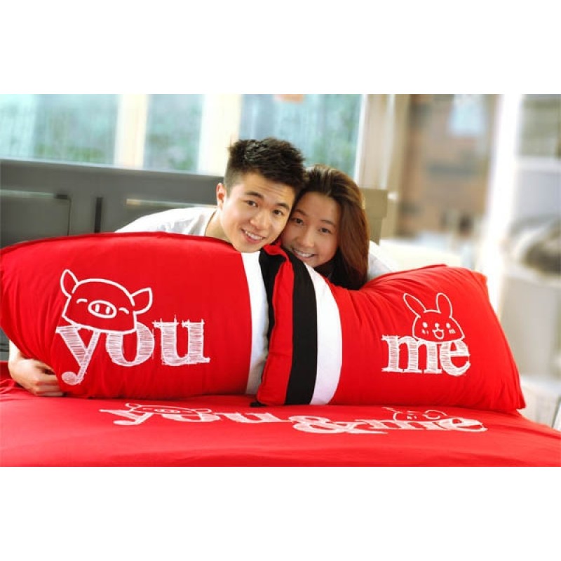 Together "You & Me" Set / 2 COUPLE Pillow Case (BSPW1204R)