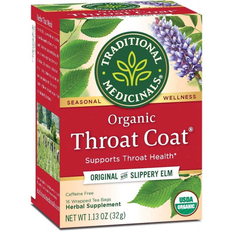 美國有機潤喉草本茶 (原味加榆樹皮) "Traditional Medicinals" Organic Throat Coat (Original with Slippery Elm) Herbal Tea