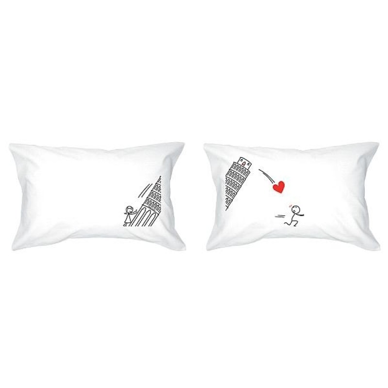 Human Touch - "愛傾斜塔" 情侶枕頭套 "Leaning Tower" Set / 2 Couple Pillow Case (3HT04-71)