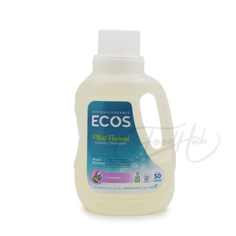 ECOS - 低敏洗衣液 | 薰衣草味 | 50 Loads 1.48L | Hypoallergenic Laundry Detergent  | Lavender | 50 Loads 1.48L