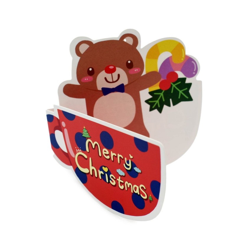 Oops -可愛造型聖誕卡 | 隨機3張 | Died Cut Greeting Card-Random | 3 Pcs