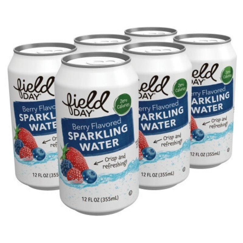 Field Day - 無糖天然士多啤梨雜果梳打水| 6罐裝 |  Berry Flavored Sparkling Water x 6pcs