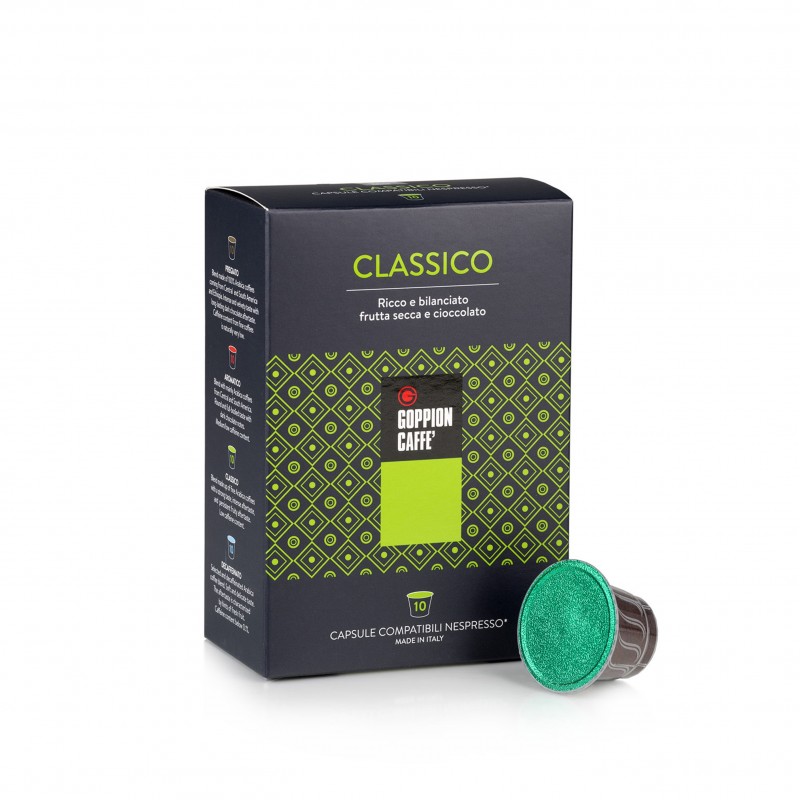 意大利經典口味膠囊咖啡"GOPPION CAFFE"CLASSICO CAPSULE COMPATIBILI NESPRESSO
