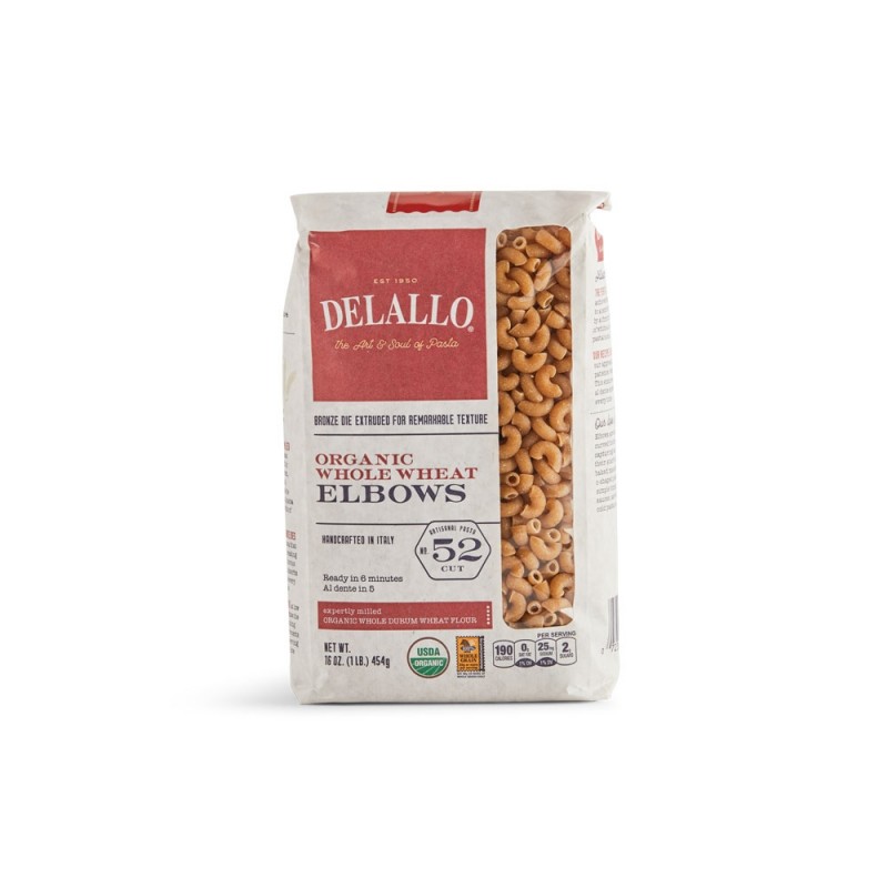 DELALLO - 意大利有機通心粉 | Organic Whole Wheat Elbow Macaroni