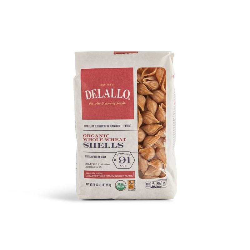 DELALLO - 意大利有機貝殼粉 | Organic Whole-Wheat Pasta Shells