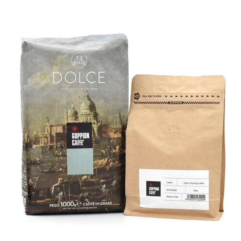 Goppion Caffe - 意大利多爾斯咖啡豆 200g | 大優惠 | Dolce Coffee Beans |  Big Sales